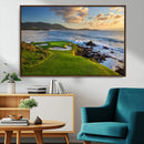 Coastal Golf Course Wall Art Canvas Print – Sunset with by MyGreatCanvas | Canvas Wall Art Prints | Photo Prints & Wall Decor