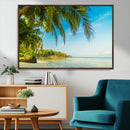 Peaceful Tropical Beach Wall Art Canvas Print – Palm Trees by MyGreatCanvas | Canvas Wall Art Prints | Photo Prints & Wall Decor