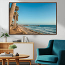 Scenic Beach Wall Art Canvas Print – Tall Palm Trees, Sandy by MyGreatCanvas | Canvas Wall Art Prints | Photo Prints & Wall Decor
