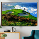 Coastal Golf Course Wall Art Canvas Print – Vibrant Green by MyGreatCanvas | Canvas Wall Art Prints | Photo Prints & Wall Decor