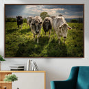 Grazing Cattle Herd Pasture Green Field Livestock Natural by MyGreatCanvas | Canvas Wall Art Prints | Photo Prints & Wall Decor