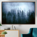 Foggy Pines Misty Forest Wall Art Print by MyGreatCanvas | Canvas Wall Art Prints | Photo Prints & Wall Decor