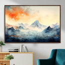 Warm Clouds Abstract Mountain Wall Art, Modern Landscape by MyGreatCanvas | Canvas Wall Art Prints | Photo Prints & Wall Decor