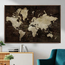 Vibrant Watercolor World Map Wall Art – Stunning Multicolor by MyGreatCanvas | Canvas Wall Art Prints | Photo Prints & Wall Decor