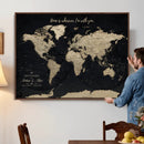 Personalized Push Pin World Map Canvas – Custom Framed by MyGreatCanvas | Canvas Wall Art Prints | Photo Prints & Wall Decor