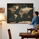 Custom Push Pin World Map Wall Art – Personalized Travel by MyGreatCanvas | Canvas Wall Art Prints | Photo Prints & Wall Decor