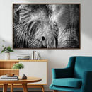 Wild Old Elephant Wall Art Canvas Print
