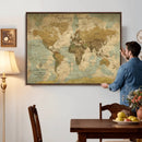 Personalized Custom World Map Wall Art Print – Add Your