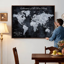 Personalized Push Pin World Map Canvas – Custom Framed by MyGreatCanvas | Canvas Wall Art Prints | Photo Prints & Wall Decor