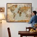 World Map Canvas Print – Detailed Map of the World Wall Art by MyGreatCanvas | Canvas Wall Art Prints | Photo Prints & Wall Decor