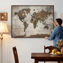 World Map Canvas Print – Framed Detailed Map of the World by MyGreatCanvas | Canvas Wall Art Prints | Photo Prints & Wall Decor