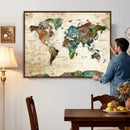 World Map Canvas Print – Framed Detailed Map of the World by MyGreatCanvas | Canvas Wall Art Prints | Photo Prints & Wall Decor