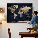 World Map Canvas Print – Detailed Map of the World Wall Art by MyGreatCanvas | Canvas Wall Art Prints | Photo Prints & Wall Decor