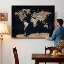Grunge Wall Art World Map Canvas Print by MyGreatCanvas | Canvas Wall Art Prints | Photo Prints & Wall Decor