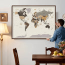 World Map Wall Art Print by MyGreatCanvas | Canvas Wall Art Prints | Photo Prints & Wall Decor