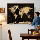 Extra Large World Map Canvas Print – Detailed Map Classic by MyGreatCanvas | Canvas Wall Art Prints | Photo Prints & Wall Decor