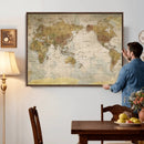 World Map Canvas Print – Detailed Map of the World Wall Art by MyGreatCanvas | Canvas Wall Art Prints | Photo Prints & Wall Decor