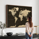 World Map Canvas Print – Framed World Map Wall Art for