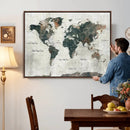 World Map Canvas Print – Framed Travel Map Wall Art for by MyGreatCanvas | Canvas Wall Art Prints | Photo Prints & Wall Decor