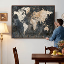 World Map Canvas Print – Detailed Map of the World Wall Art by MyGreatCanvas | Canvas Wall Art Prints | Photo Prints & Wall Decor