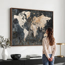 World Map Canvas Print – Detailed Map of the World Wall Art