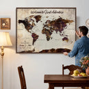 Custom Push Pin Map Wall Art Canvas Print – Personalized by MyGreatCanvas | Canvas Wall Art Prints | Photo Prints & Wall Decor