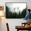 Misty Mountain Forest Canvas Print, Foggy Pine Trees Nature by MyGreatCanvas | Canvas Wall Art Prints | Photo Prints & Wall Decor
