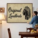 Original Landlords Wall Art Canvas Print, Native American by MyGreatCanvas | Canvas Wall Art Prints | Photo Prints & Wall Decor