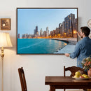 Chicago Wall Art Canvas Print, Chicago City Downtown Night by MyGreatCanvas | Canvas Wall Art Prints | Photo Prints & Wall Decor