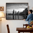 Chicago Wall Art Canvas Print, Chicago City Downtown Night by MyGreatCanvas | Canvas Wall Art Prints | Photo Prints & Wall Decor
