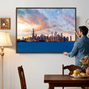 Chicago Wall Art Canvas Print - Chicago City Downtown Night by MyGreatCanvas | Canvas Wall Art Prints | Photo Prints & Wall Decor