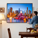 Chicago Wall Art Canvas Print, Chicago City Downtown Night by MyGreatCanvas | Canvas Wall Art Prints | Photo Prints & Wall Decor