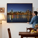 Chicago Wall Art Canvas Print - Chicago City Downtown Night by MyGreatCanvas | Canvas Wall Art Prints | Photo Prints & Wall Decor