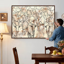 Farmhouse Texas Longhorn Wall Art Canvas Print - Abstract by MyGreatCanvas | Canvas Wall Art Prints | Photo Prints & Wall Decor