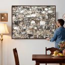 Texas Longhorn Cow Farmhouse Animals Wall Art Canvas Print - by MyGreatCanvas | Canvas Wall Art Prints | Photo Prints & Wall Decor
