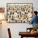 American Elk Wall Art Canvas Print - Abstract Deer Animal by MyGreatCanvas | Canvas Wall Art Prints | Photo Prints & Wall Decor