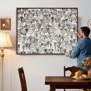 Abstract Texas Cow Wall Art Canvas Print - Farm Longhorn by MyGreatCanvas | Canvas Wall Art Prints | Photo Prints & Wall Decor