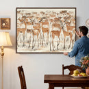 Gazelle Wall Art Canvas Print - Abstract Antelope Wall Art by MyGreatCanvas | Canvas Wall Art Prints | Photo Prints & Wall Decor