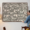 Abstract Zebra Wall Art Canvas Print for Farmhouse Decor by MyGreatCanvas | Canvas Wall Art Prints | Photo Prints & Wall Decor
