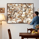 Farmhouse Bighorn Sheep Wall Art Canvas Print - Abstract by MyGreatCanvas | Canvas Wall Art Prints | Photo Prints & Wall Decor