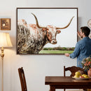 Texas Catle Longhorn Wall Art Canvas Print for Farmhouse by MyGreatCanvas | Canvas Wall Art Prints | Photo Prints & Wall Decor