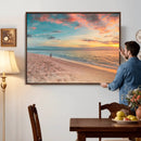 Beach Walk Wall Art Canvas Print – Soft Coastal Photography by MyGreatCanvas | Canvas Wall Art Prints | Photo Prints & Wall Decor
