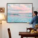 Ocean Wave Wall Art Canvas Print, Pastel Surf Seascape by MyGreatCanvas | Canvas Wall Art Prints | Photo Prints & Wall Decor
