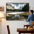 Yosemite Valley Mountain Wall Art Canvas Print, Granite by MyGreatCanvas | Canvas Wall Art Prints | Photo Prints & Wall Decor