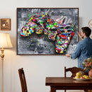 Graffiti Gaming Canvas Wall Art For Bedroom - Gaming Wall by MyGreatCanvas | Canvas Wall Art Prints | Photo Prints & Wall Decor