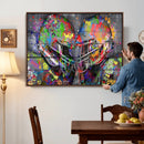 Graffiti Football Helmets Wall Art Canvas Print, Urban by MyGreatCanvas | Canvas Wall Art Prints | Photo Prints & Wall Decor
