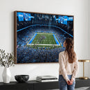 Detroit Lions Stadium Wall Art Canvas Print, Football Field