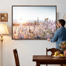 Lavender Field Wall Art Canvas Print, Butterfly Floral by MyGreatCanvas | Canvas Wall Art Prints | Photo Prints & Wall Decor