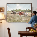 Texas Longhorn Cattle Wall Art Canvas Print: Western Ranch by MyGreatCanvas | Canvas Wall Art Prints | Photo Prints & Wall Decor