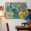 Basquiat Style Bird Bull Graffiti Wall Art Canvas Print, by MyGreatCanvas | Canvas Wall Art Prints | Photo Prints & Wall Decor